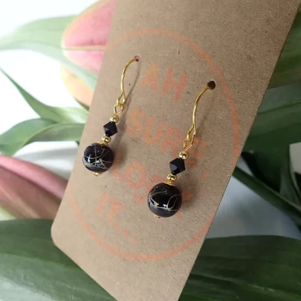 Black Gold Earrings - Ah Sure Look It