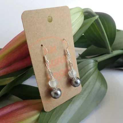 Frost Pearl Earrings - Ah Sure Look It