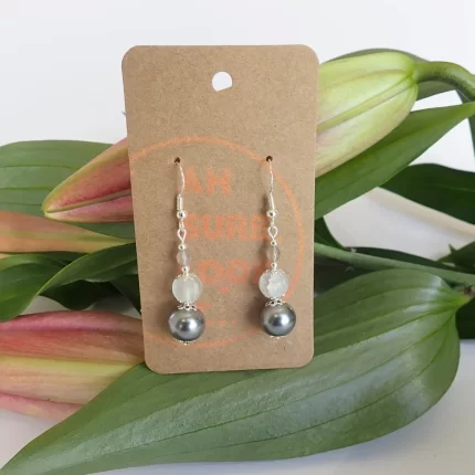 Frost Pearl Earrings - Ah Sure Look It