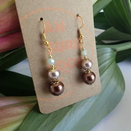 Glass Pearl Earrings - Ah Sure Look It