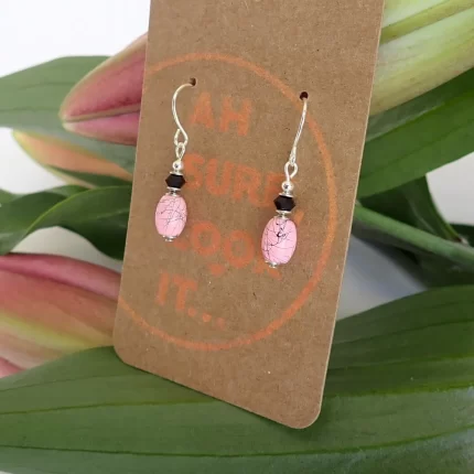 Pink Mini Dangle Earrings - Ah Sure Look It