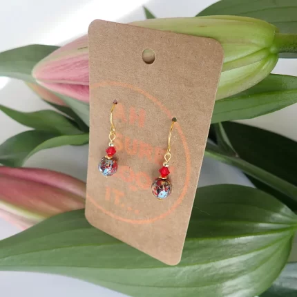 Red Spray Earrings - Ah Sure Look It